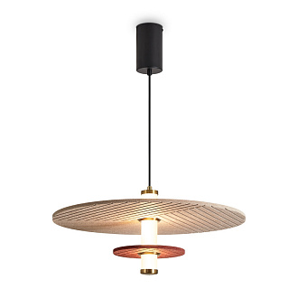 Подвесной светильник 49 см, 10W, 3000K, Freya Acoustic FR5494PL-L9TR, черный