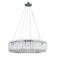 Подвесная люстра 60*16 см, 10*G9, 50W, Arte Lamp Mayotte A1071SP-10CC хром