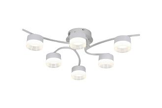 Люстра Ø700, мм, 6*15W (90W), WHITE (Белый) Rilon 9496/6 WHITE