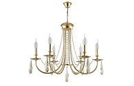 Люстра 65 см, Crystal Lux VICTORIA SP6 GOLD/AMBER золото
