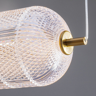 Светильник 68 см, 19W, 3000K, Freya Awella FR6135PL-L18BT, латунь