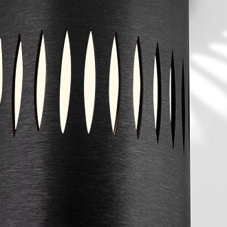 Накладной светодиодный светильник с подсветкой черный DLS026 Elektrostandard