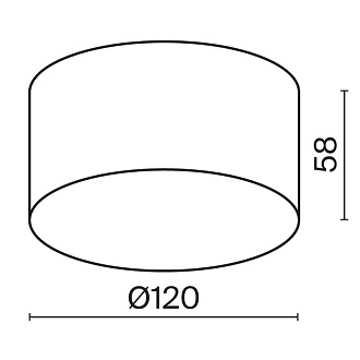 Светильник 12 см, LED 15W, 3000К, Черный Maytoni Zon IP O430CL-L15B3K