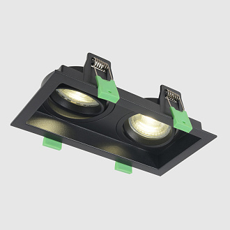Встраиваемый светильник 18 см, Crystal Lux CLT 068C2 BL, черный, вр 16*8 см