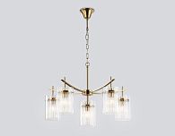 Подвесная люстра **44,5-120 см, 5+1*E14*40W, K, Ambrella Light High Light LH56031, латунь
