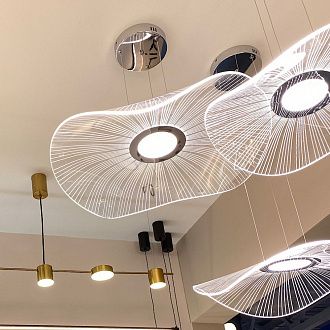 Светильник подвесной 70 см KINK Light Жасмин 08036-70,02, 14W LED, 4000K, хром