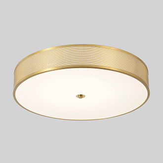 Светильник потолочный *60*10- см, *LED*40W, 3000-6000K, Crystal Lux Button BUTTON PL40W LED, Латунь