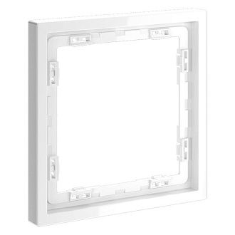 Рамка пластиковая Voltum S70 на 1 пост, белый  пластик  VLS100101