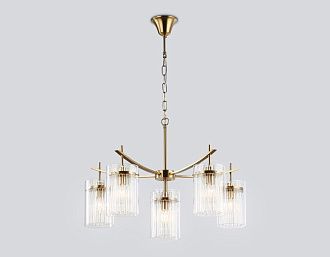 Подвесная люстра **44,5-120 см, 5+1*E14*40W, K, Ambrella Light High Light LH56031, латунь