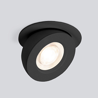 Встраиваемый точечный светодиодный светильник Pruno 25080/LED 8W 4200К чёрный Elektrostandard