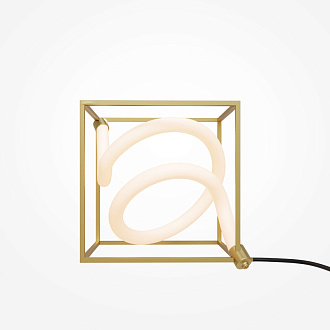 Настольная лампа 20*20*20 см, LED, 3000К, Maytoni Membrane MOD345TL-L11BS3K латунный