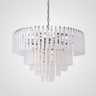 Подвесная люстра Eich Chandelier Nova D80 Nickel 80*80*85 см, 12*E14*40W, ImperiumLoft 40.1594, Никель
