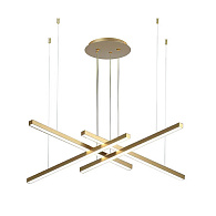 Подвесная люстра 60*60*120 см, LED, 50W, белый (регулируемый) Lightstar Palla 739123, золотой