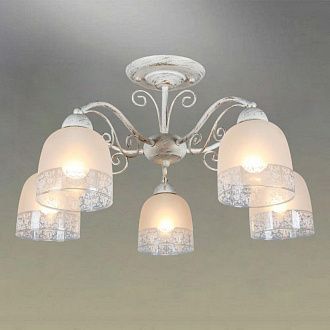 Люстра 57*32 см, 5*E14, 40W, Omnilux Omnilux 549 OML-54907-05, бежевый