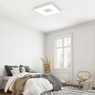 Светильник 54*54*7 см, LED *  100W, 3000К-6000К Mantra Coin 7916, белый