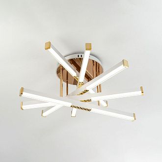 Светильник 60*60*30 см, LED*68W, 3000-6000K, Modelux  MDL.9371.600CL WH, Белый, Золото