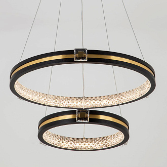 Подвесной светильник 52*52*140 см, LED 75W, 3000 / 6000K, Черный, Латунь LED4U L77084-2