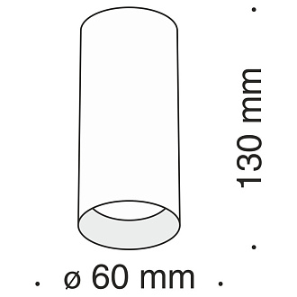 Светильник 6*6 см, GU10 50W, Maytoni Alfa C010CL-01GF, графит