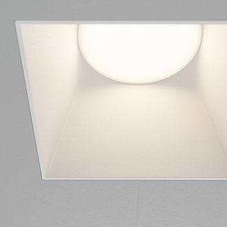 Светильник 13 см, Maytoni Downlight Share DL051-01-GU10-SQ-W, белый, вр 8 см