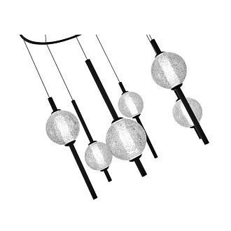 Подвесная люстра 60 см, 54W, 3000K, ST Luce Peek SL6120.403.06, черный