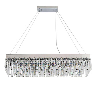 Подвесной светильник 910*320*215/1020 мм, 12*E14 хром Indigo Lacrima V000361, 12026/12PL Chrome