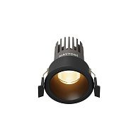 Встраиваемый светильник 7*8 см, вр 6 см, *LED*10W, 3000K, Maytoni Dip DL115-10W-3K-B, Черный