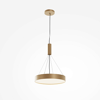 Накладной светильник 40*40*6 см, LED, 45W, 4000К, Maytoni Technical Zon C032CL-45W4K-RD-MG золото матовое