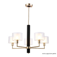 Люстра 69 см Crystal Lux MAESTRO SP-PL5 GOLD Золото/черный