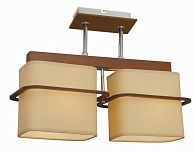Люстра L420 x W145 x H310, мм, 2*40W (80W), BROWN+CH (Коричневый+Хром) Sfera Sveta 85564/2CA BR+CH