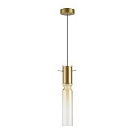 Подвес 6*6*120 см, 1 LED*5W, 3000 К, Odeon Light Scrow, золотой 5058/5LA