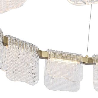 Подвесная люстра 80*150 см, 1*LED*66W, 4000K, ST-Luce Voile SL6021.203.66, золотой