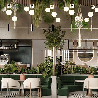 Светильник 38 см, Loft It Tely 10236/4, золото