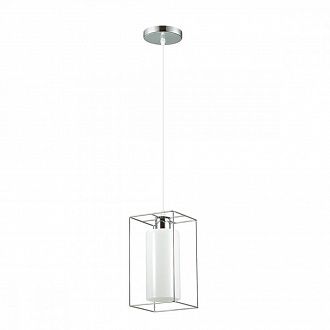 Подвесной светильник Lumion Elliot 3731/1 Хром/белый, диаметр 15.5 см
