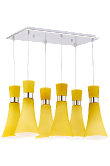 Люстра L500 x W280 x H630, мм, 6*40W (240W), TAWNY(Коричневый) Sfera Sveta 2973/6 TAWNY