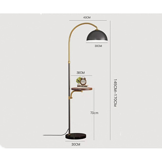 Торшер Kink Light Памир KIN07047,19 черный