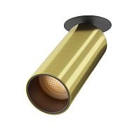 Спот 5,2*5,2*15,8 см, LED, 12W, 3000К, Maytoni Technical FOCUS LED C053CL-L12W2.7K-W-BS латунный, вр 5,5 см
