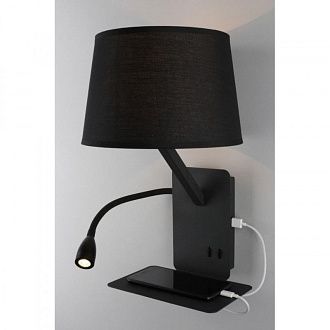 Бра 23*25*38,5 см, 2*E27, 60W, Omnilux Omnilux 628 OML-62811-02, черный