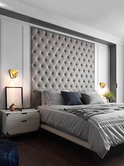Светильник настенный ElegantLight DZN-13055 ЗОЛОТО  D100/H100/1/LED/4500K FACETED-STONE 24-05 VST
