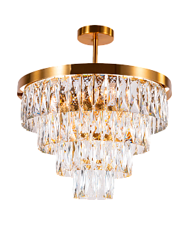 Люстра 500*470, 8*E14, 40W NewRgy Cristallo 2431P/8A PT BRS, PT BRS
