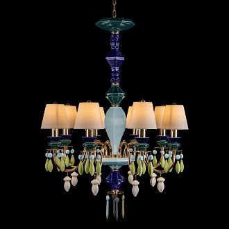 Подвесная люстра 63 см, Loft IT Grace 10203/8 Green, золото