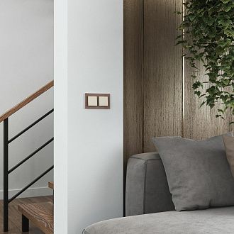 W1110062 Выключатель одноклавишный, айвори матовый Werkel, 4690389184543