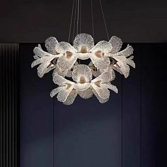 Люстра 8856-800+500, D800*D500/H400 LED, 208W, 3000/4000/6000K, Alva Donna, золото/шампань
