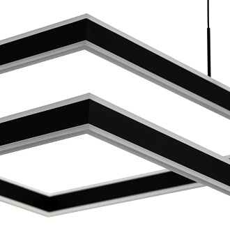 Люстра 80*30-120 см, 150W, 3000-5500К CL719K211 Дуэт Черный