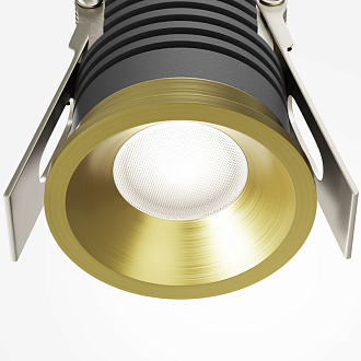 Светильник 4 см, 7W, 4000K, Maytoni Mini DL059-7W4K-BS, латунь, вр 3,5 см