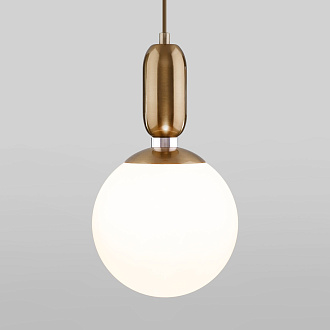 Подвесной светильник с плафоном Eurosvet Bubble 50197/1 латунь