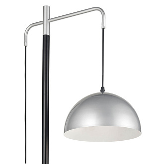 Торшер  40*165 см, 1*E27 серебро, черный Vele Luce Hellion VL5703F01