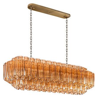 Подвесная люстра 102 см, Loft IT Celebration 10579/1000R Amber, бронза