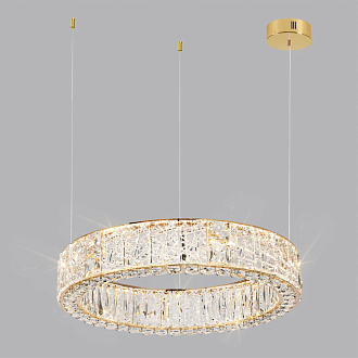 Люстра 60*60*80 см, LED 1*70W, 3700 К, Odeon Light Version 5071/70L, золото/прозрачный