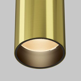 Накладной светильник 5,2*5,2*12,5 см,  LED, 12W, 3000К, Maytoni Technical FOCUS LED C056CL-L12W2.7K-W-BS латунный