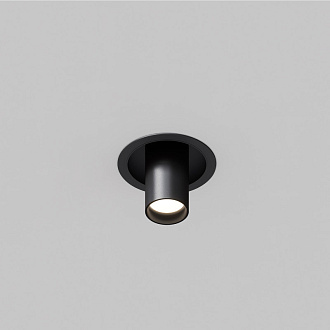 Встраиваемый светильник 5,4*5,4*10,9 см, 1*GU10, 10W, Maytoni Technical FOCUS S C048CL-01-GU10-B черный, вр 10,2 см